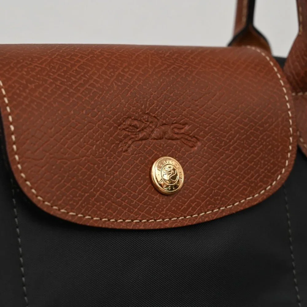 Longchamp Black and Brown Handbag - Picture 7 of 10